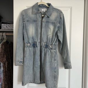 Light blue jean/ denim dress